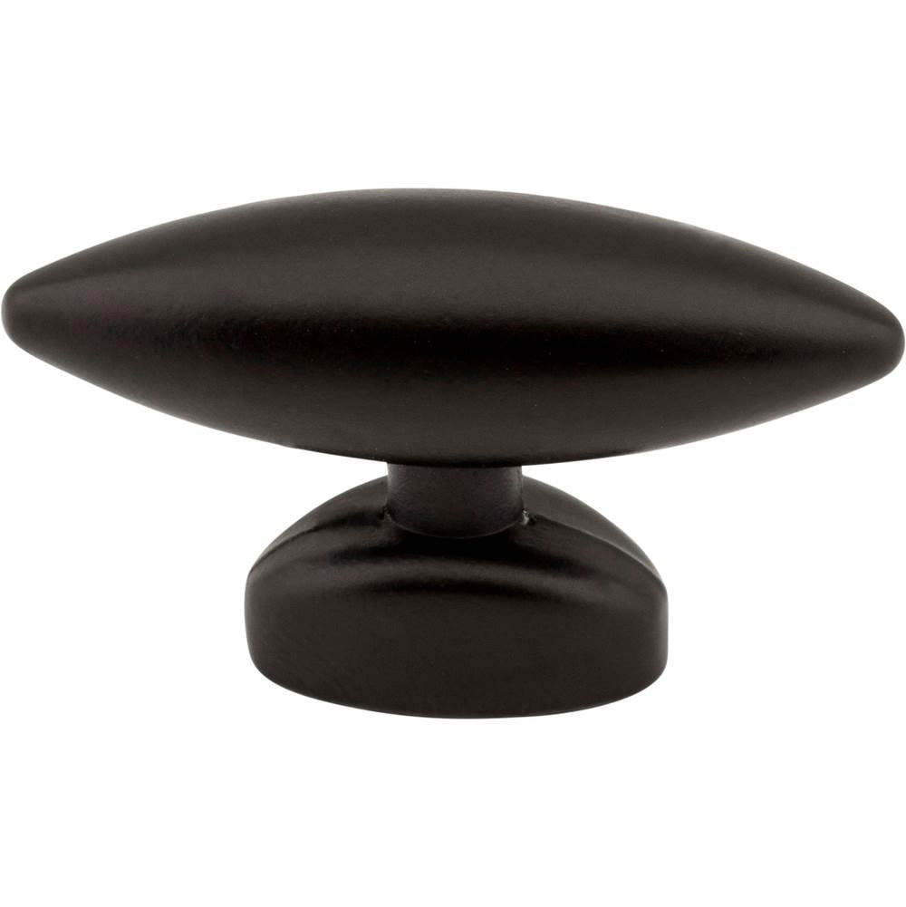 1-9/16'' Overall Length Matte Silver Football Verona Cabinet ''T'' Knob