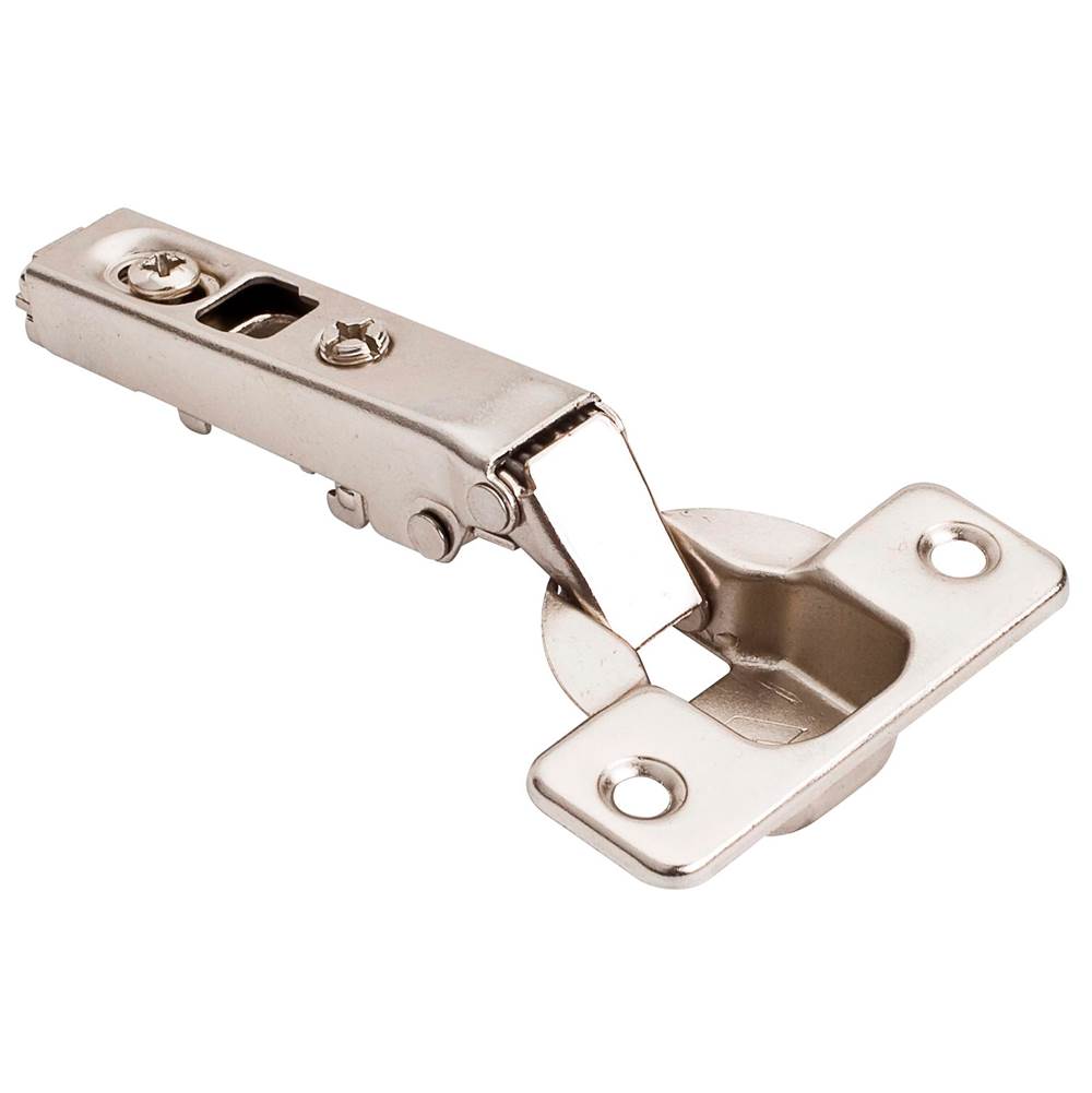 Hardware Resources - 110 degree Standard Duty Full Overlay Cam Adjustable Self-close Hinge without Dowels - Polished Nickel