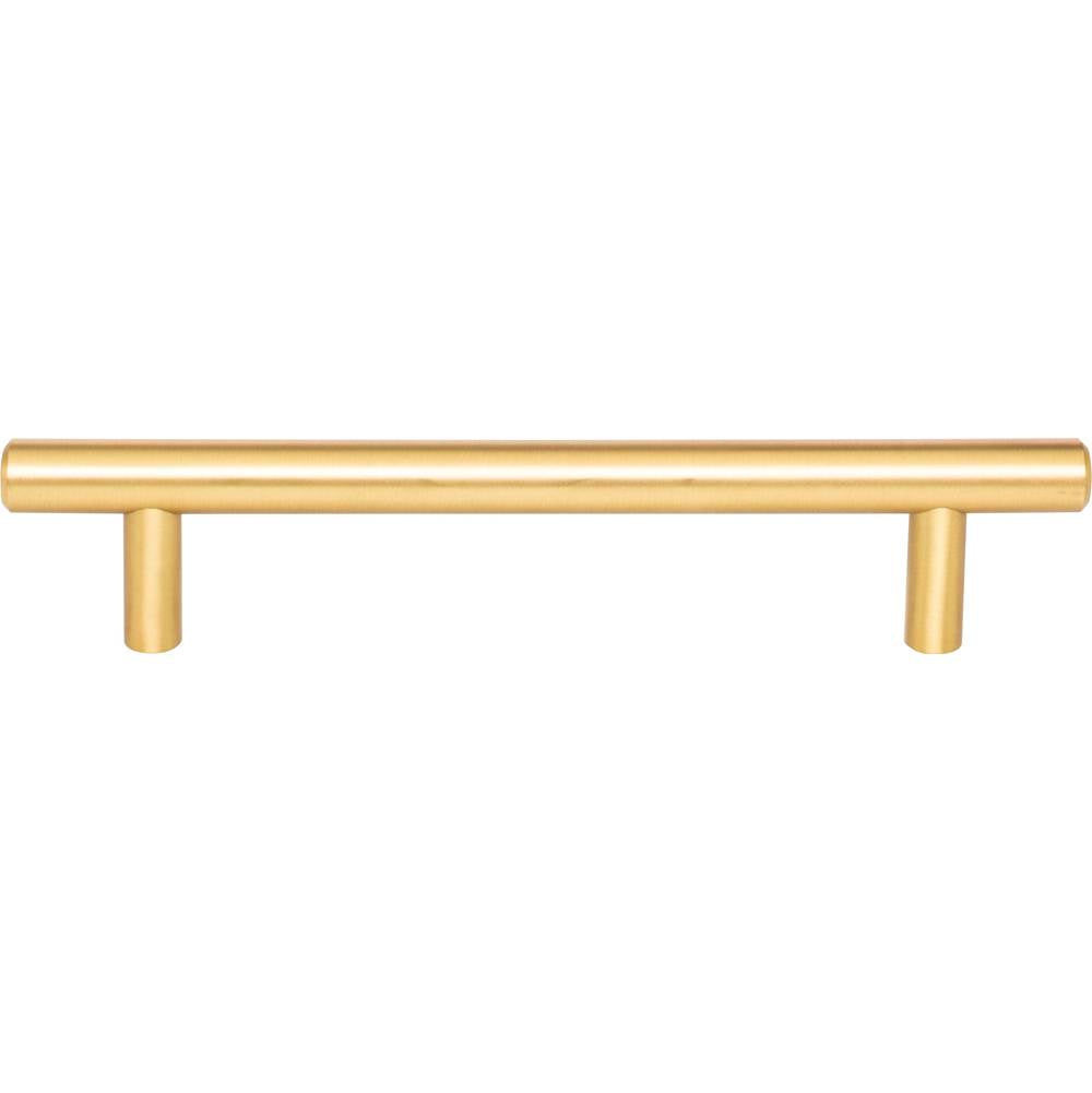 128 mm Center-to-Center Brushed Gold Naples Cabinet Bar Pull
