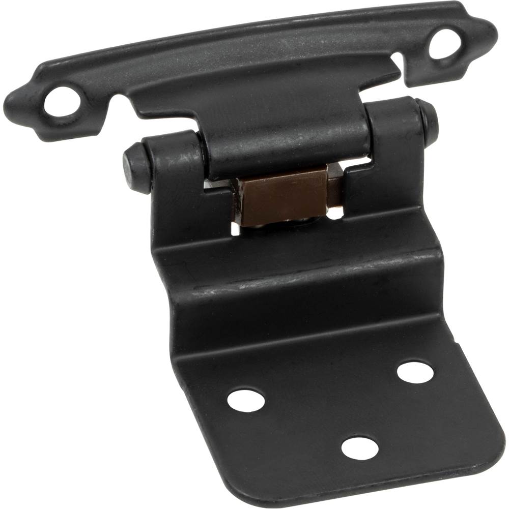 Hardware Resources - Traditional 3/8'' Inset Hinge with Semi-Concealed Frame Wing - Matte Black - Matte Black