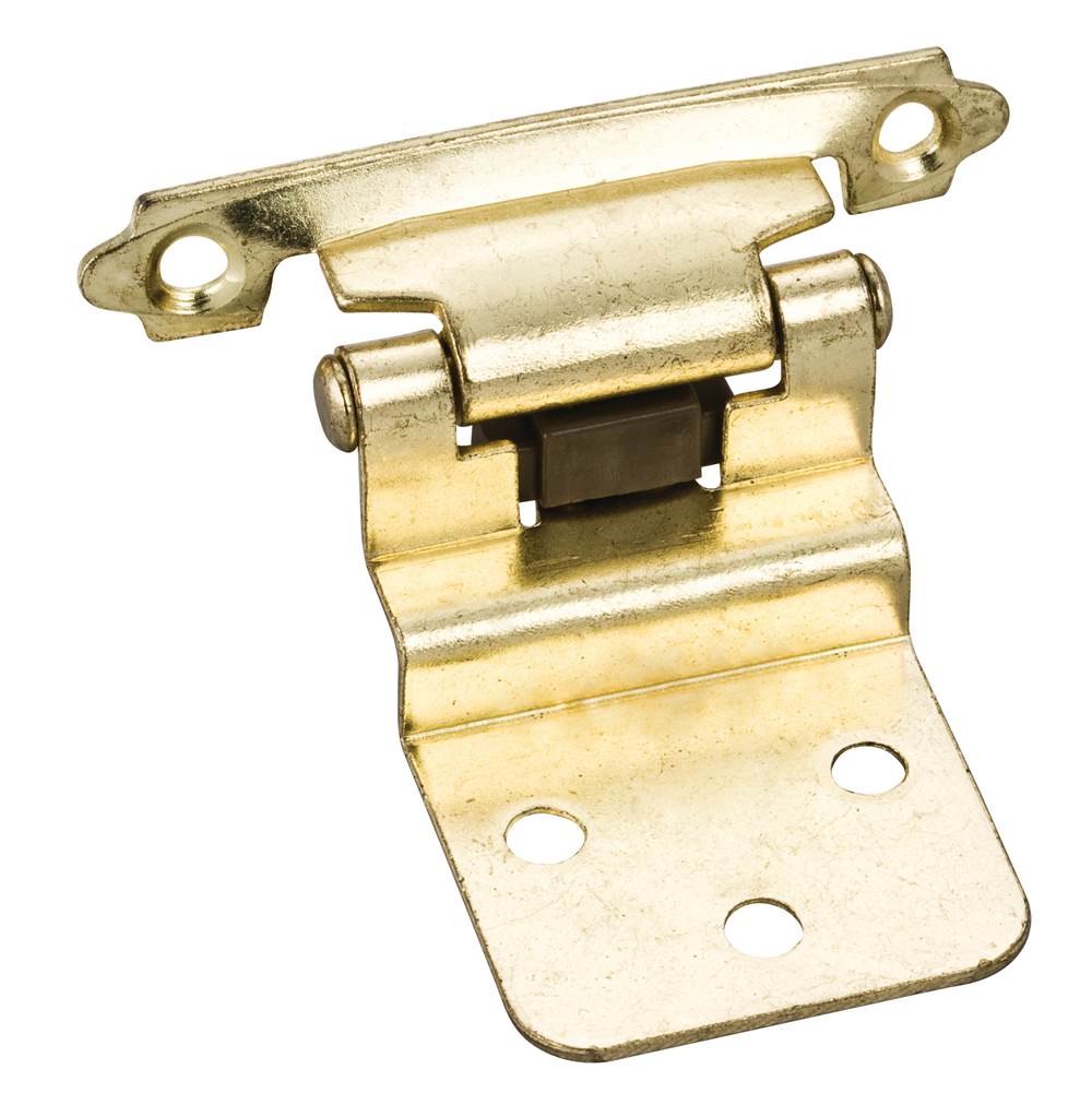 Hardware Resources - Traditional 3/8'' Inset Hinge with Semi-Concealed Frame Wing - Polished Brass - Polished Brass