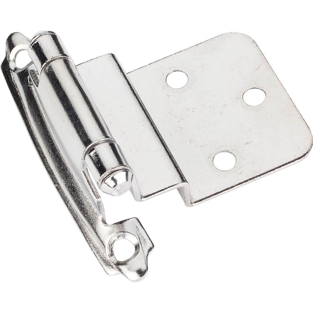 Traditional 3/8'' Inset Hinge with Semi-Concealed Frame Wing - Antique Brass