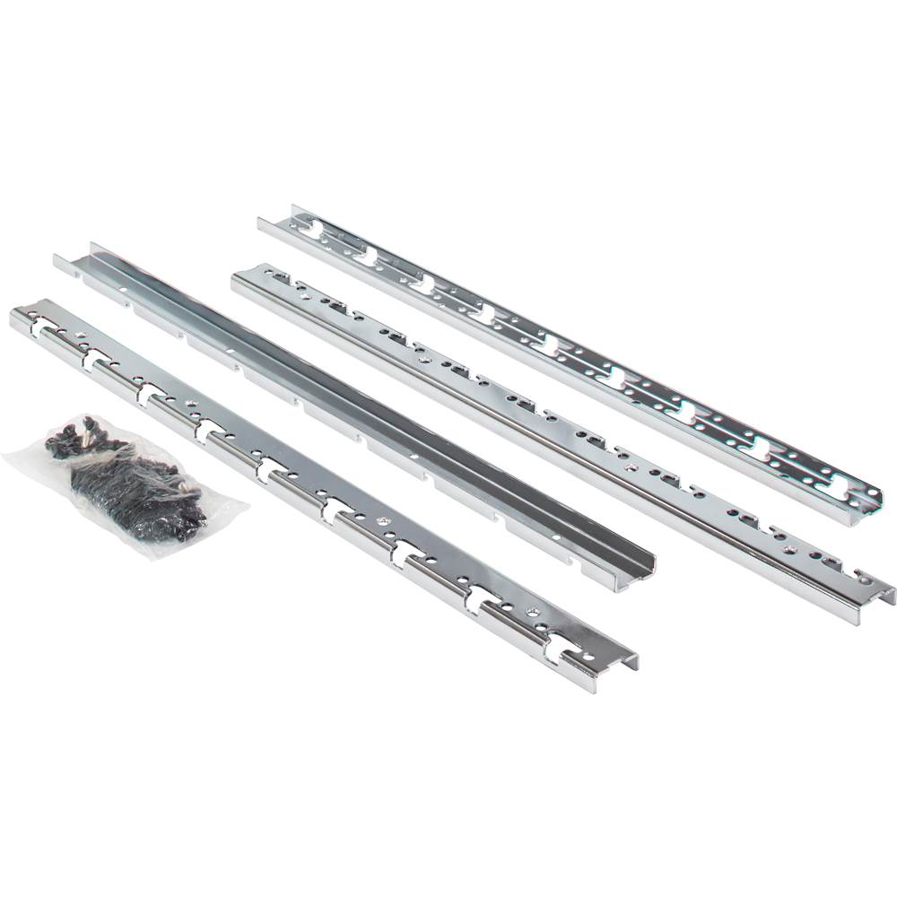 Hardware Resources - Polished Chrome STORAGE WITH STYLE Metal Pilaster Set for Pullout Baskets - Polished Chrome