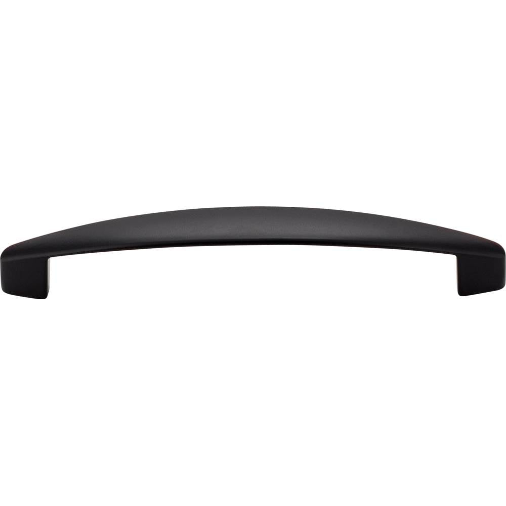 128 mm Center-to-Center Matte Black Asymmetrical Belfast Cabinet Pull