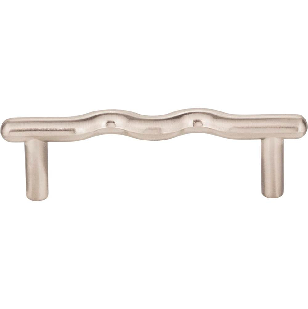 3'' Center-to-Center Matte Black Wavy Verona Cabinet Pull