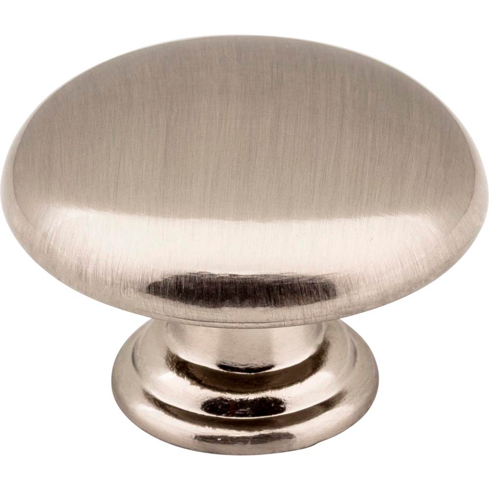 Hardware Resources - 1-3/16'' Diameter Satin Nickel Gatsby Cabinet Mushroom Knob - Satin Nickel