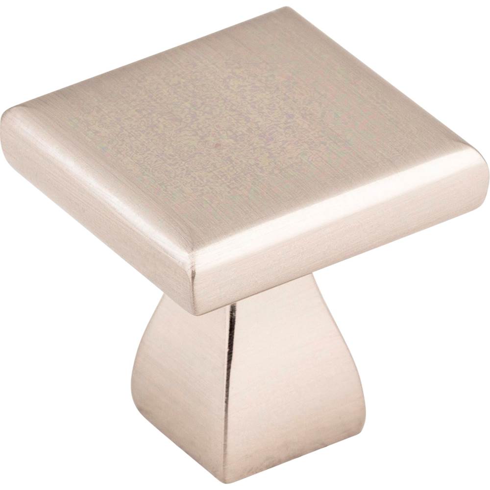 Hardware Resources - 1'' Overall Length Satin Nickel Square Hadly Cabinet Knob - Satin Nickel