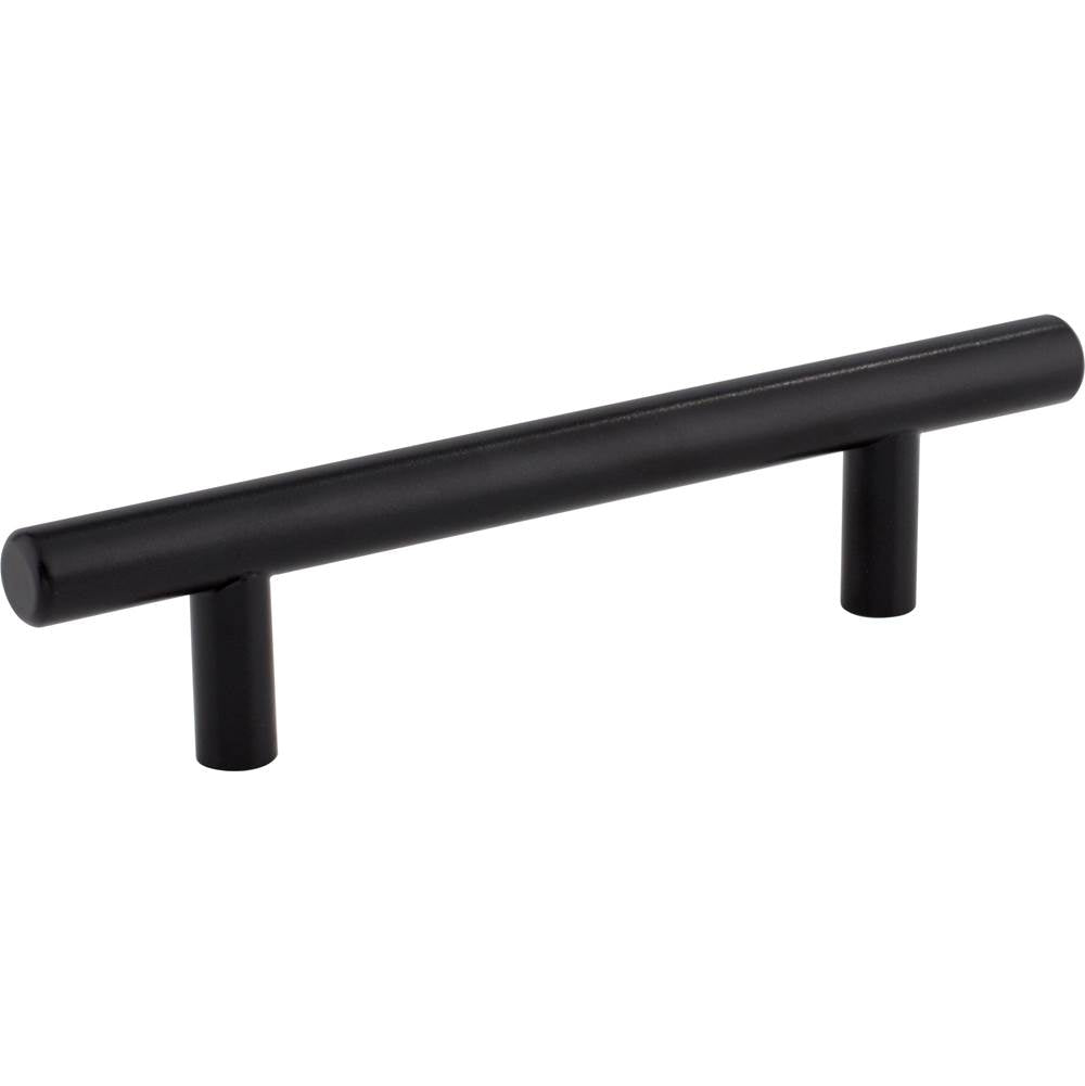 Hardware Resources - 96 mm Center-to-Center Hollow Matte Black Stainless Steel Naples Cabinet Bar Pull - Matte Black Stainless Steel
