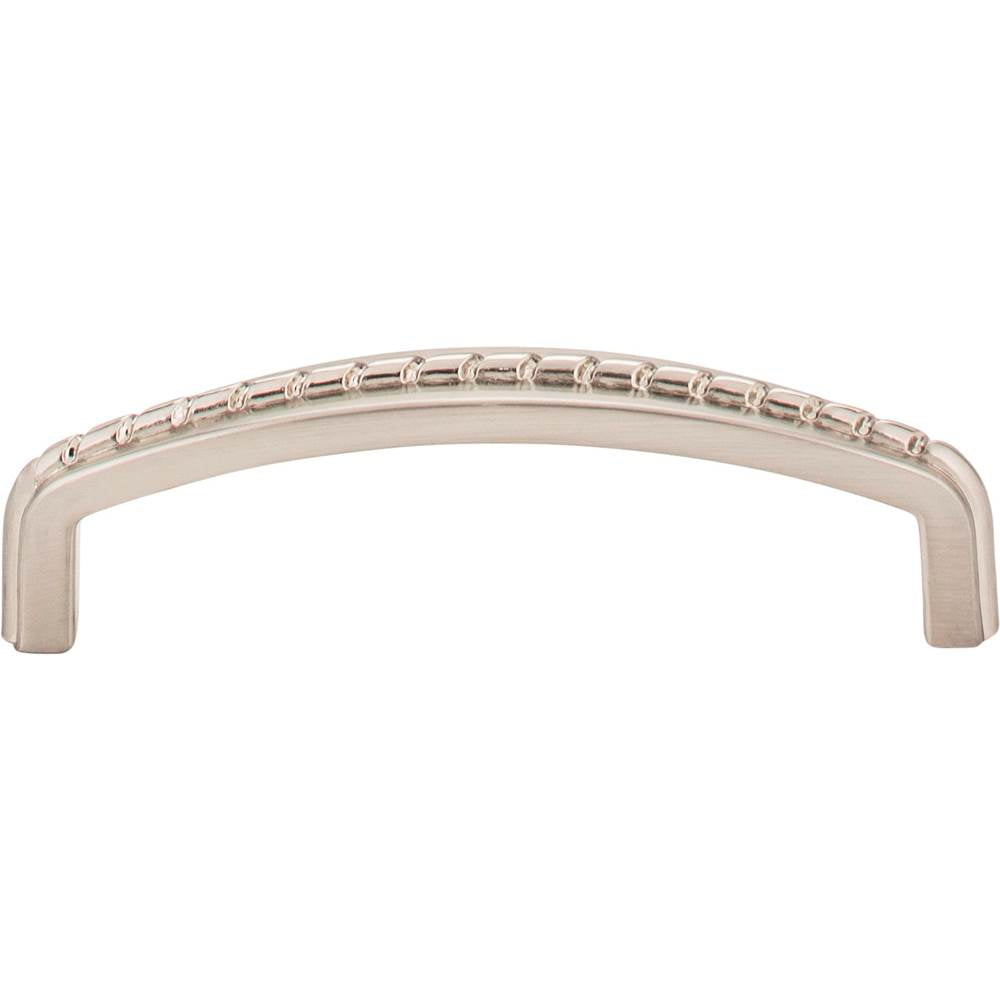 96 mm Center-to-Center Brushed Pewter Rope Detailed Cypress Cabinet Pull