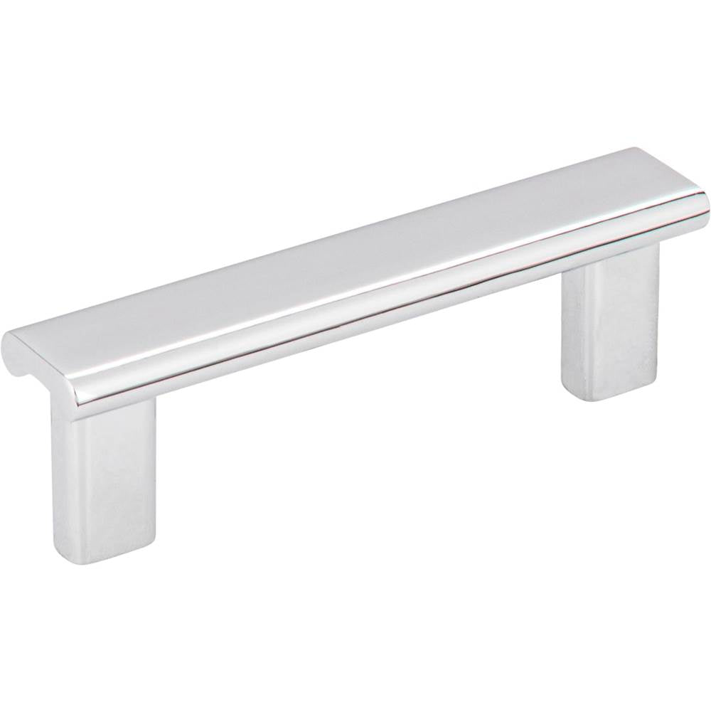 Hardware Resources - 3'' Center-to-Center Polished Chrome Square Park Cabinet Pull - Polished Chrome