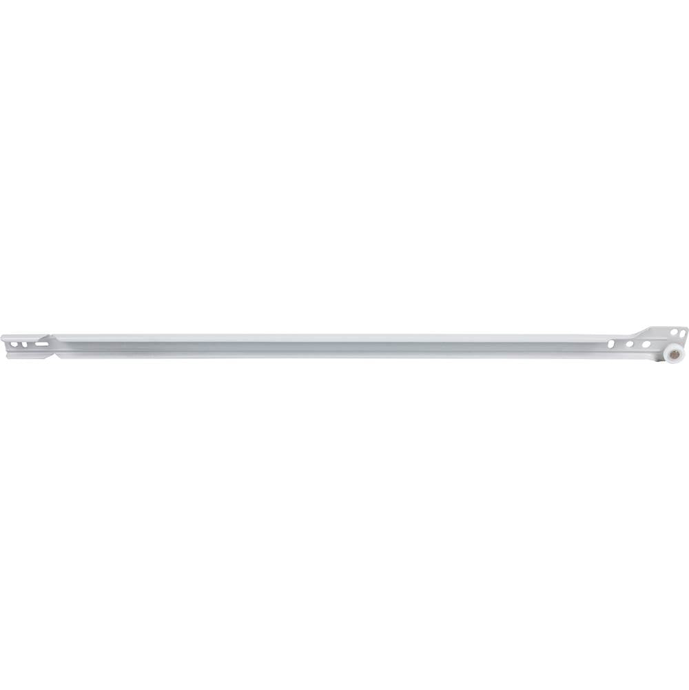 Hardware Resources - 22-5/8'' (575 mm) Single Captive V-Notch Non-self-closing 3/4 extension Side Mount Epoxy Split Slide - Cabinet Right - White