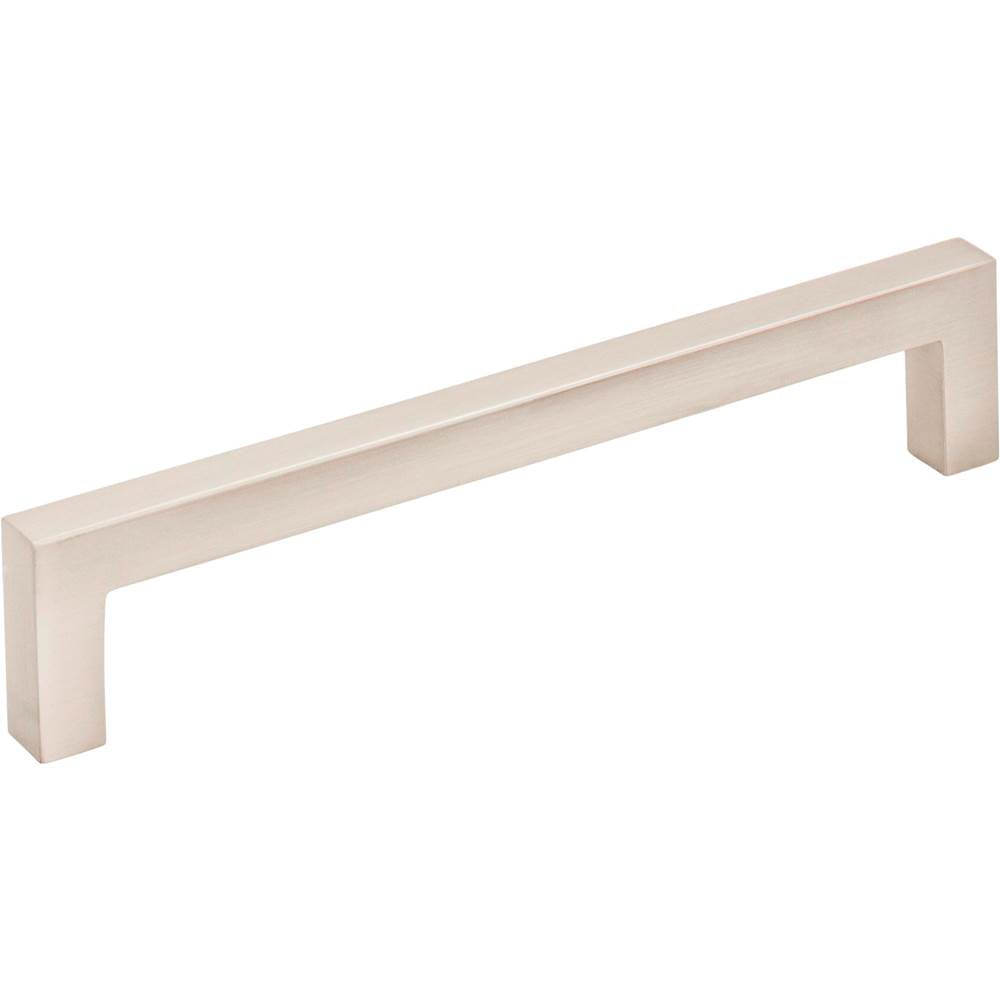 Hardware Resources - 128 mm Center-to-Center Satin Nickel Square Stanton Cabinet Bar Pull - Satin Nickel