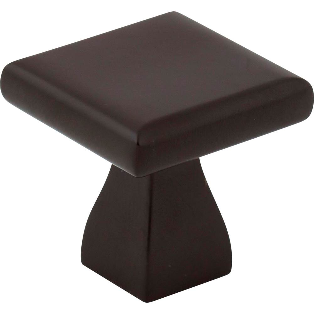 Hardware Resources - 1'' Overall Length Matte Black Square Hadly Cabinet Knob - Matte Black