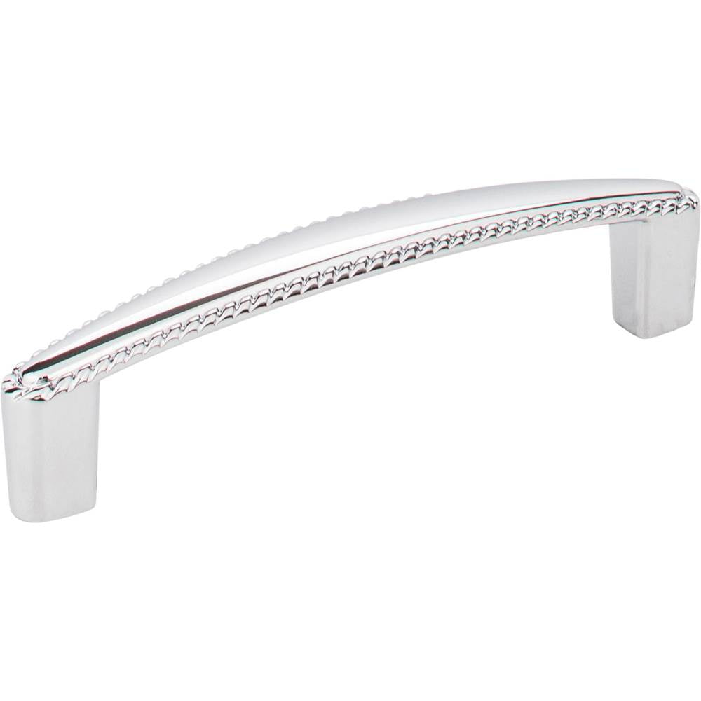 Hardware Resources - 96 mm Center-to-Center Polished Chrome Rope Detailed Lindos Cabinet Pull - Polished Chrome