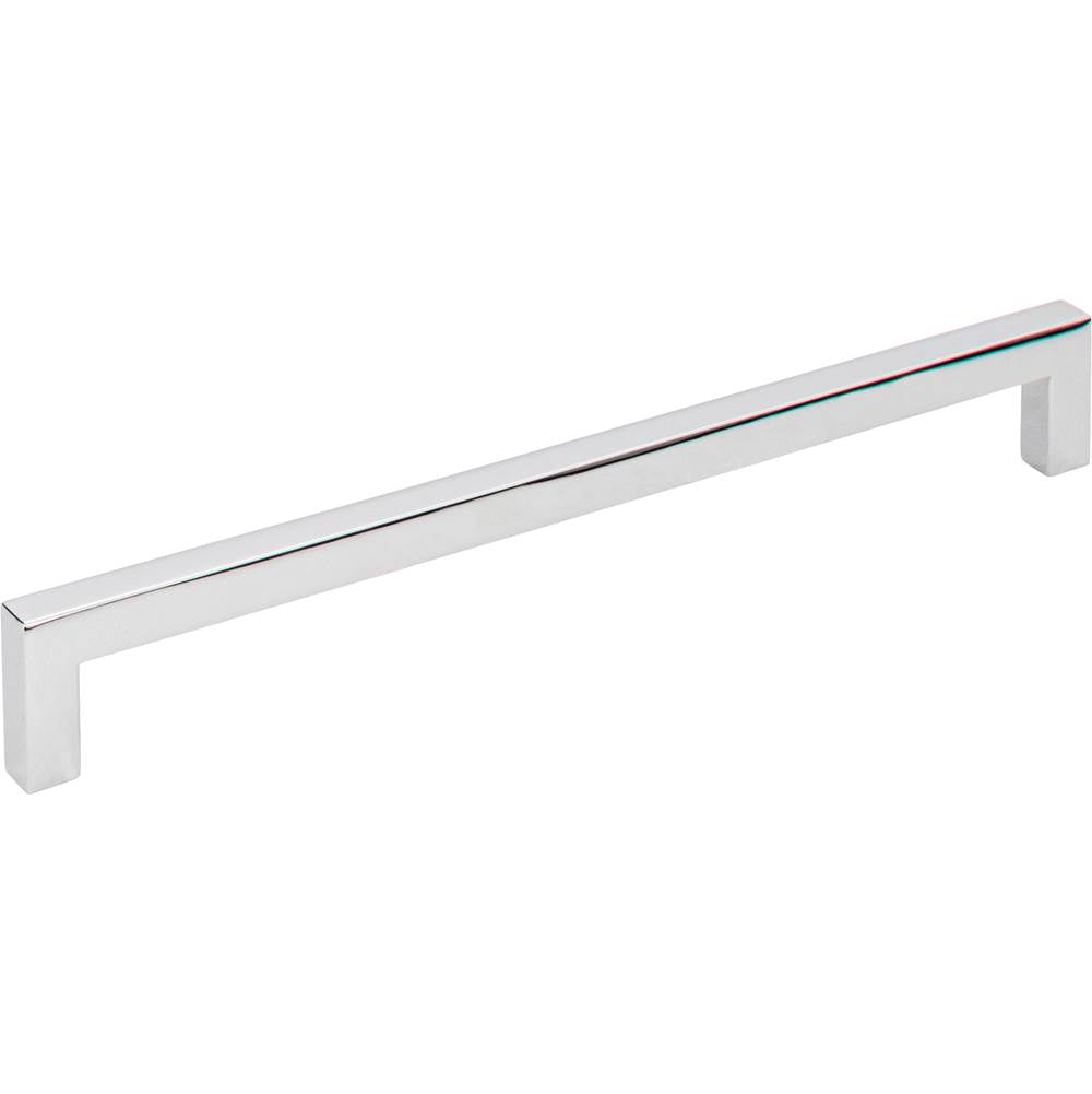 Hardware Resources - 192 mm Center-to-Center Polished Chrome Square Stanton Cabinet Bar Pull - Polished Chrome