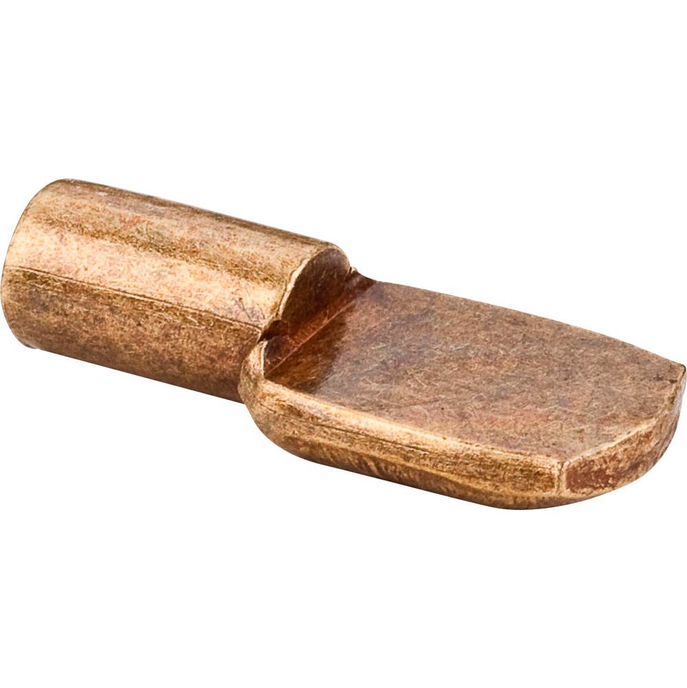 Hardware Resources - Antique Brass 5 mm Pin Spoon Shelf Support - Priced and Sold by the Thousand - Brushed Antique Brass