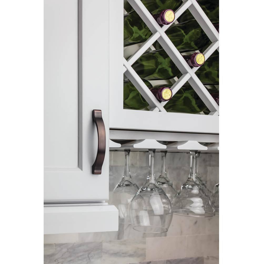 3'' Center-to-Center Brushed Pewter Arched Seaver Cabinet Pull