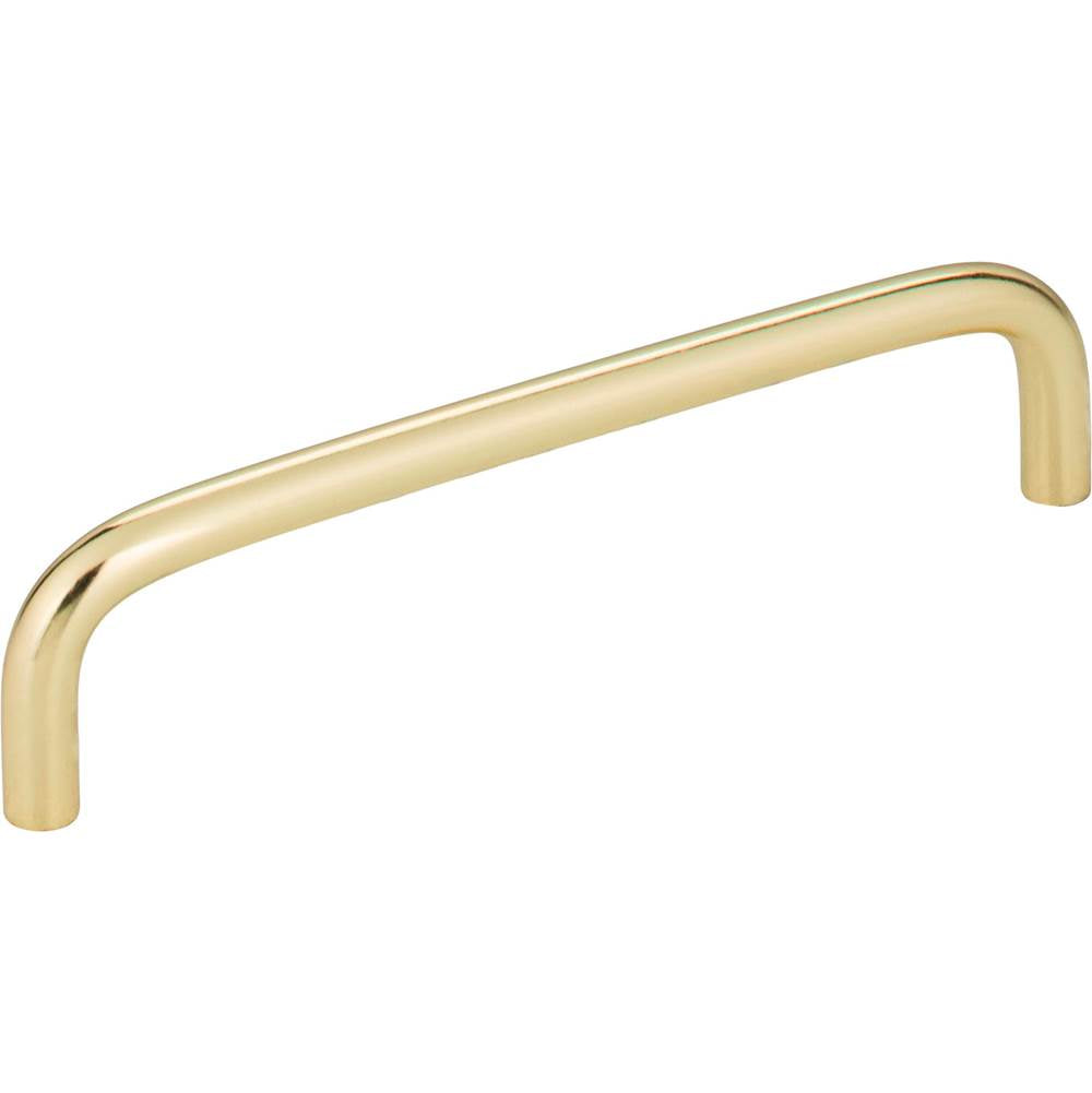 Hardware Resources - 128 mm Center-to-Center Polished Brass Torino Cabinet Wire Pull - Polished Brass