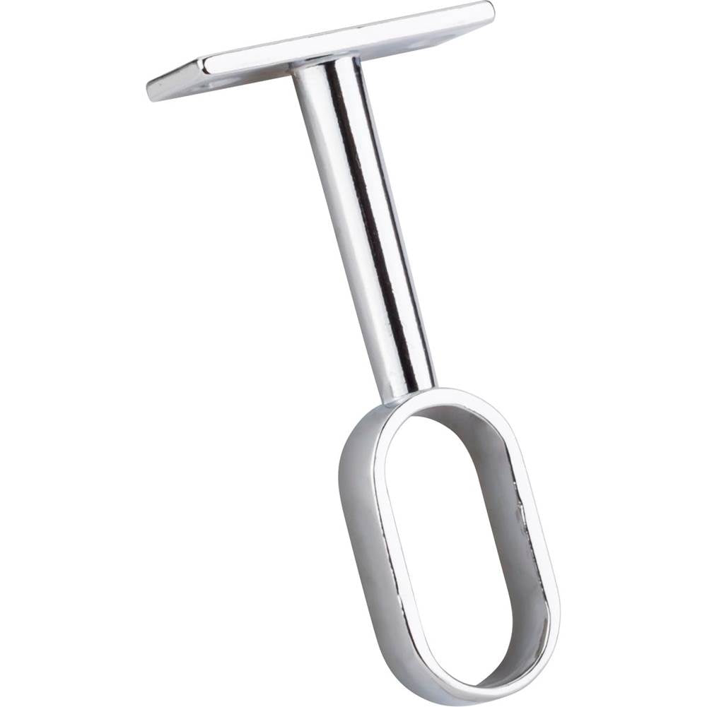 Hardware Resources - Chrome Center Support Bracket Oval Closet Rods - Chrome