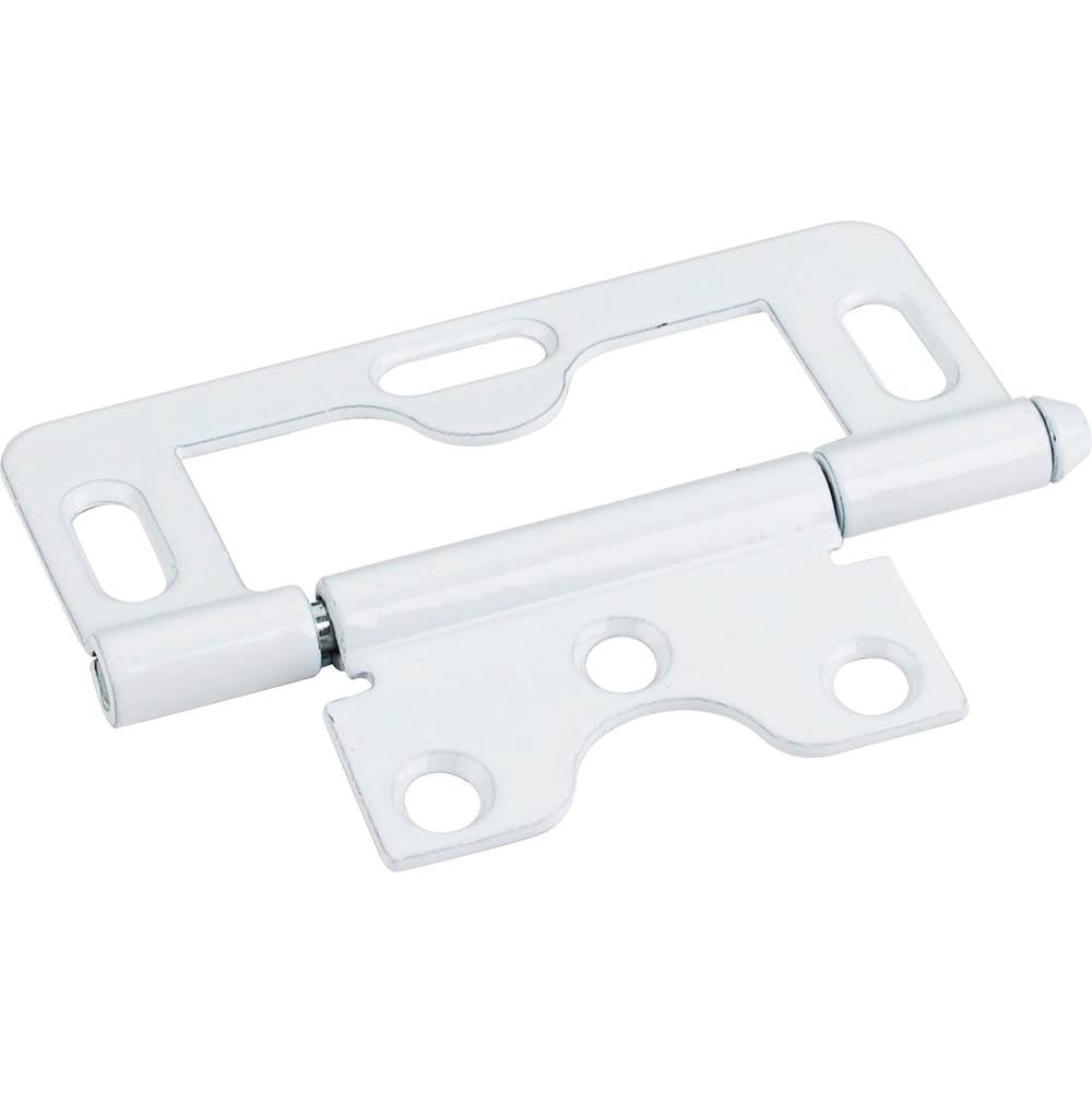 Hardware Resources - White 3'' Loose Pin Non-Mortise Hinge with 3 Slots - White