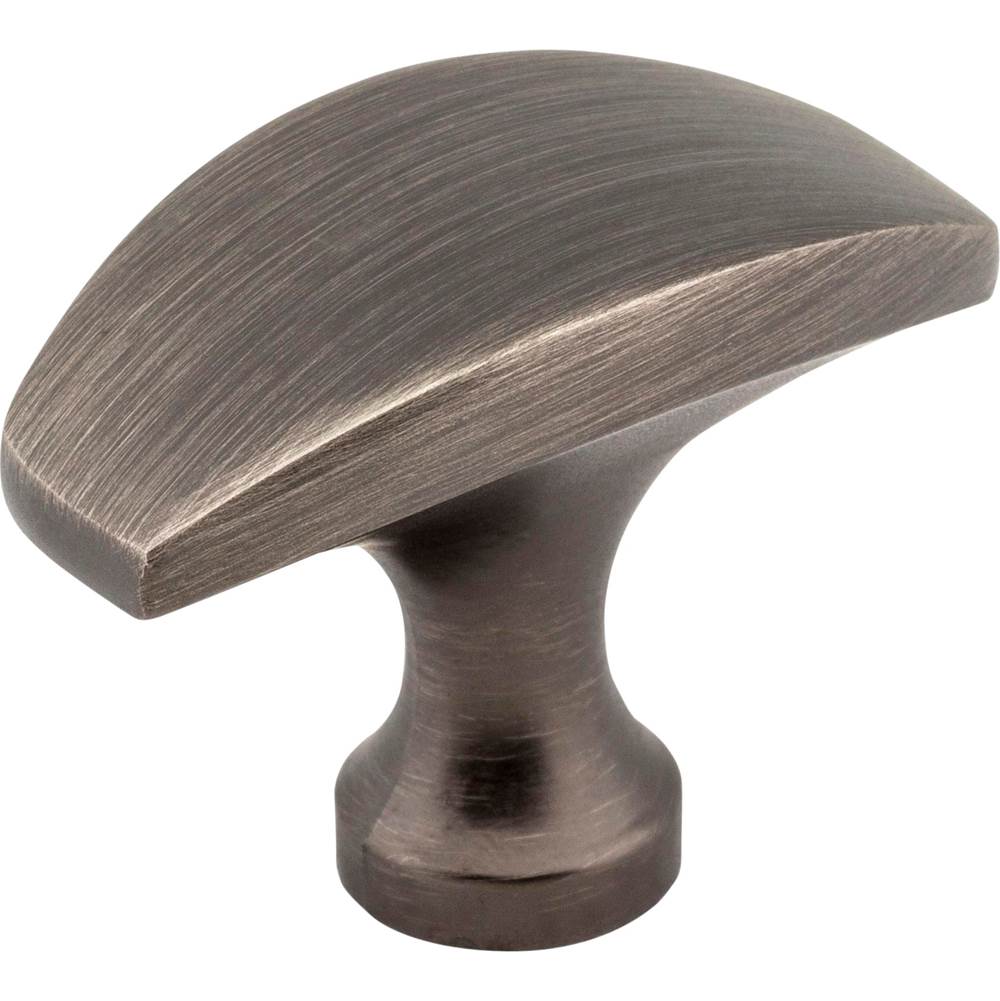 Hardware Resources - 1-1/2'' Overall Length Brushed Pewter Cosgrove Cabinet ''T'' Knob - Brushed Pewter