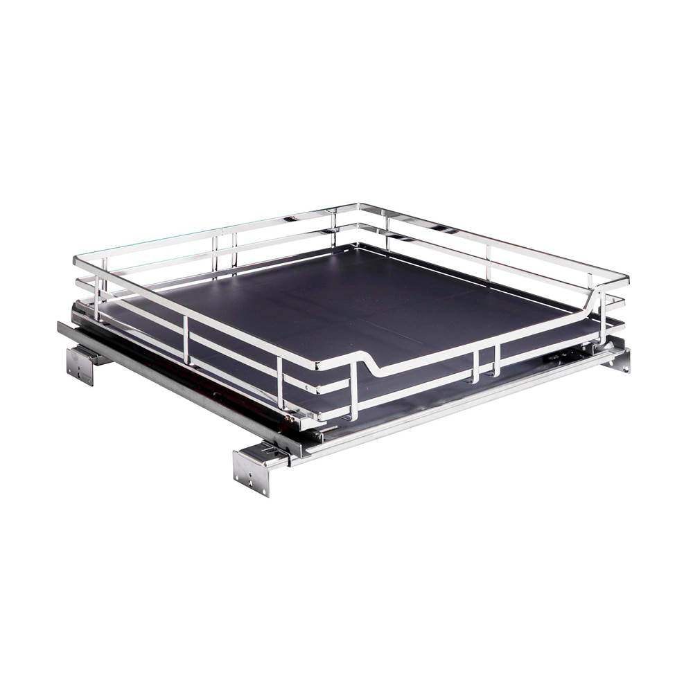 Hardware Resources - 21'' Polished Chrome STORAGE WITH STYLE Metal Soft-close Pullout Basket - Polished Chrome