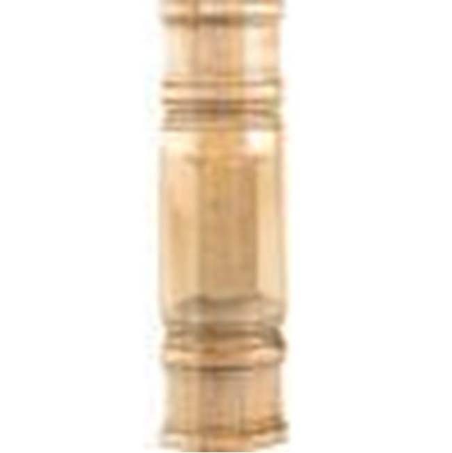 Hardware Resources - 2-7/8'' W x 2'' D x 9-7/8'' H Rubberwood Center Spool and Beveled Transition Block - Unfinished