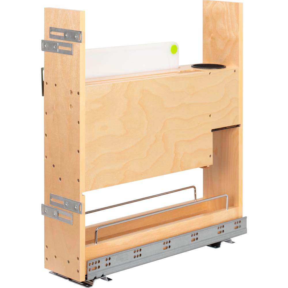 Hardware Resources - ''No Wiggle'' 5'' Magnetic Knife Organizer Soft-close Pullout - UV Coated