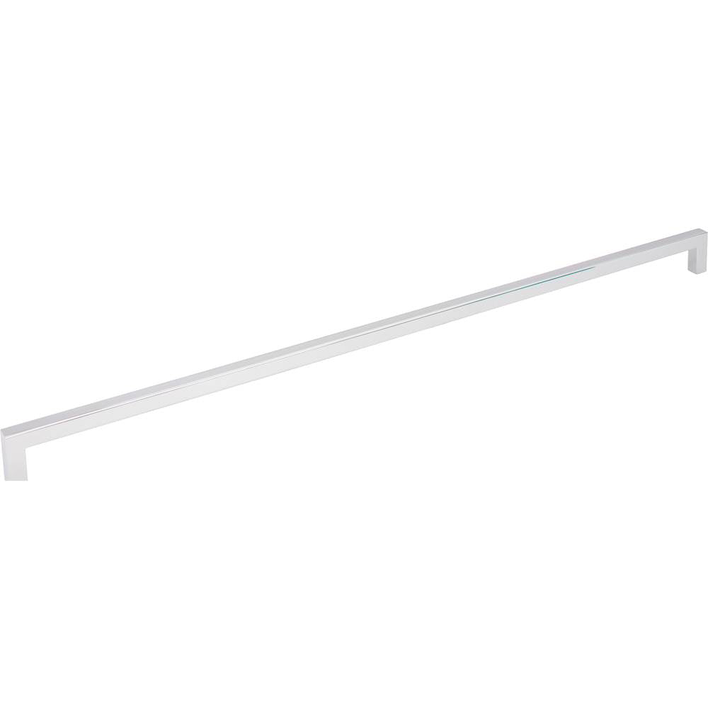 Hardware Resources - 448 mm Center-to-Center Polished Chrome Square Stanton Cabinet Bar Pull - Polished Chrome