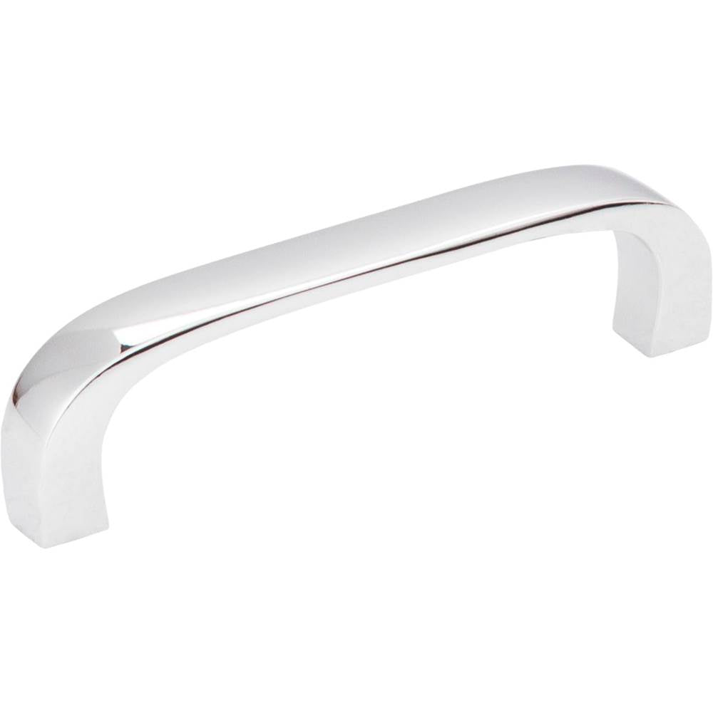 Hardware Resources - 3'' Center-to-Center Polished Chrome Square Slade Cabinet Pull - Polished Chrome