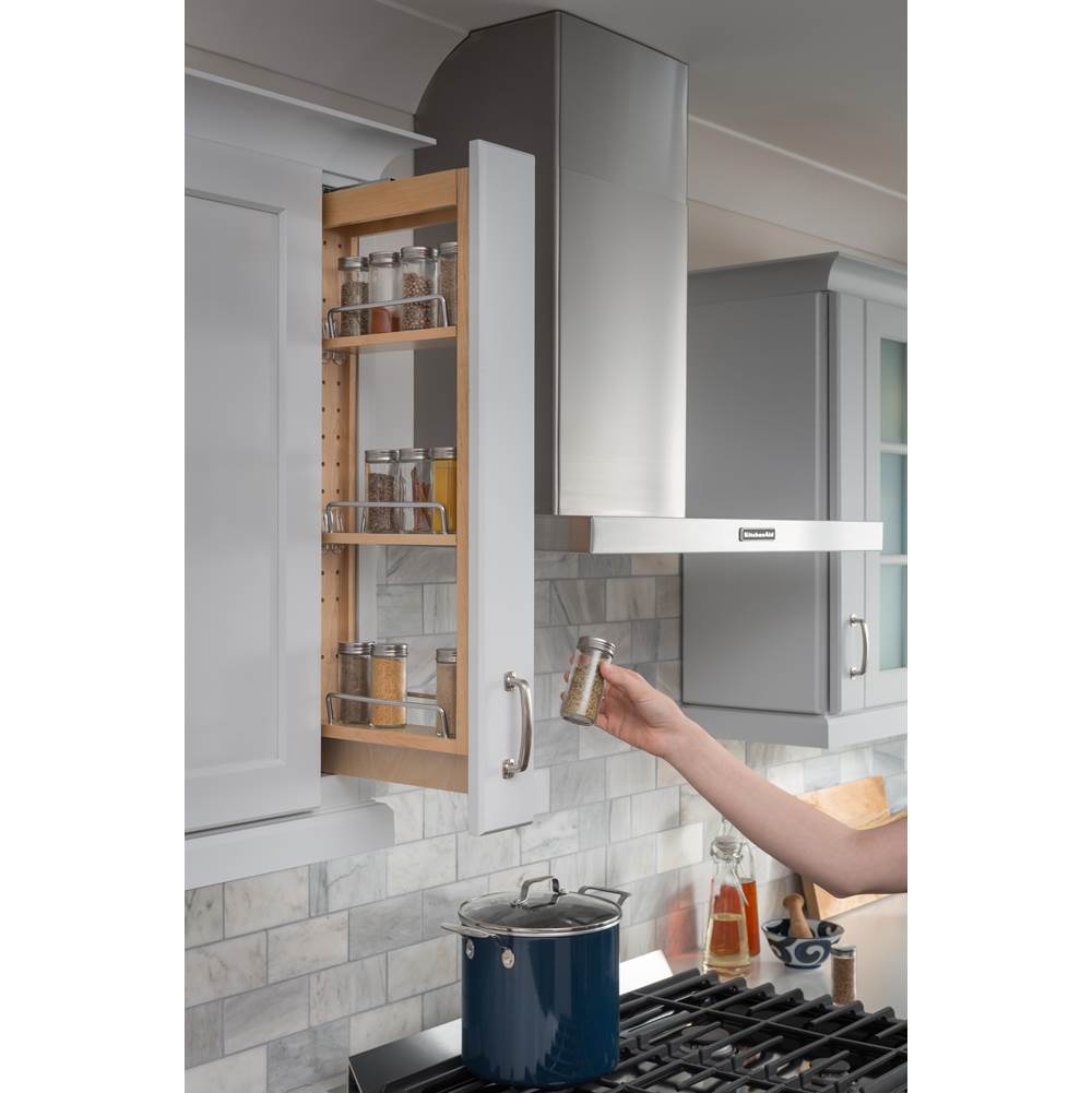 3'' Wide 30'' Tall Upper Wall Cabinet Pullout Filler
