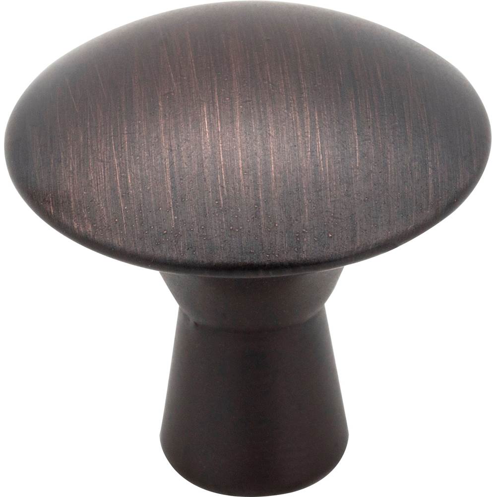 Hardware Resources - 1-1/16'' Diameter Brushed Oil Rubbed Bronze Zachary Cabinet Mushroom Knob - Brushed Oil Rubbed Bronze