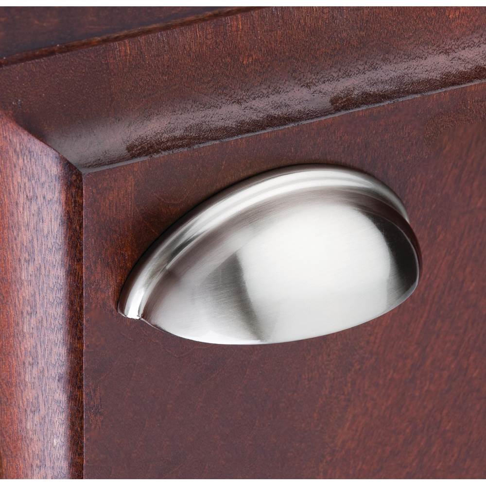 3'' Center-to-Center Brushed Antique Brass Florence Cabinet Cup Pull