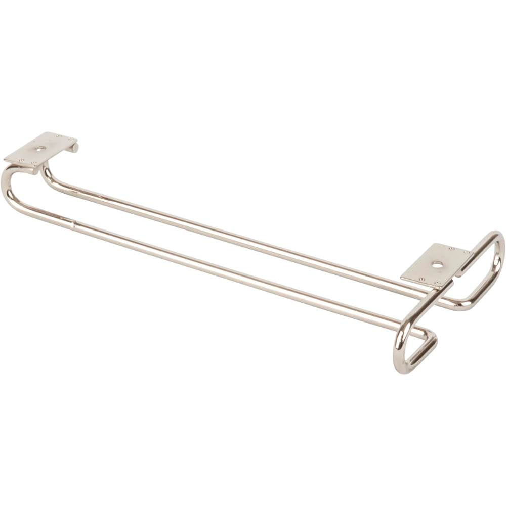 Hardware Resources - Satin Nickel Under Cabinet Stemware Rack - Satin Nickel