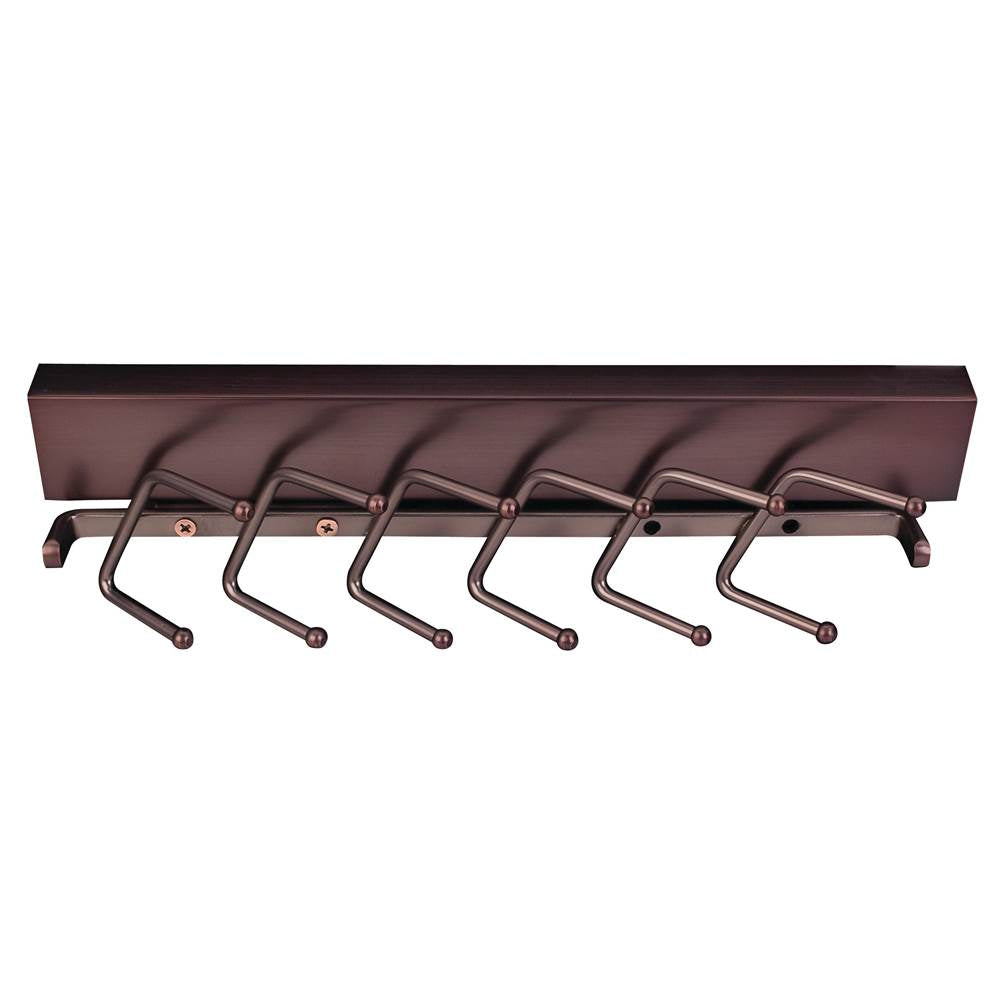 Hardware Resources - Brushed Oil Rubbed Bronze 12'' Sliding Tie Rack - Brushed Oil Rubbed Bronze