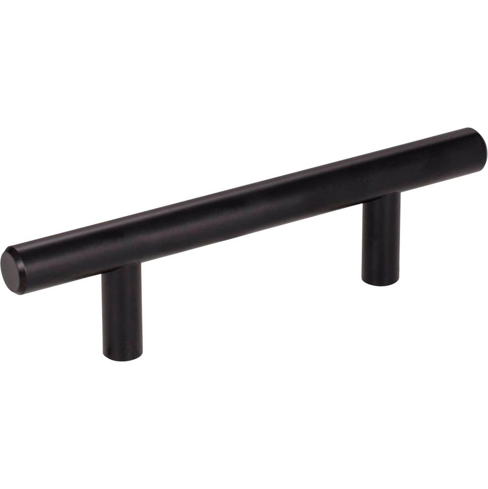 Hardware Resources - 3'' Center-to-Center Matte Black Naples Cabinet Bar Pull - Matte Black