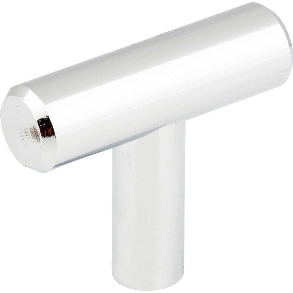 Hardware Resources - 1-9/16'' Overall Length Polished Chrome Naples Cabinet ''T'' Knob - Polished Chrome