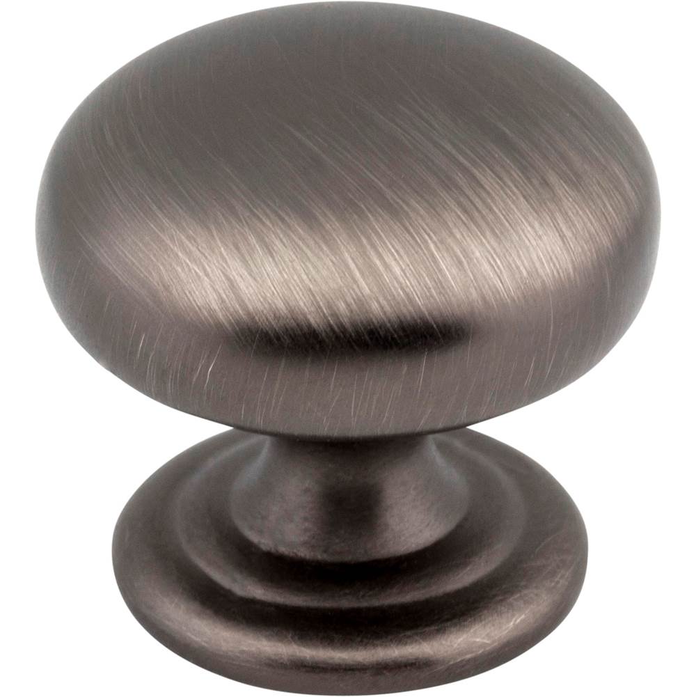 Hardware Resources - 1-1/4'' Diameter Brushed Pewter Florence Cabinet Mushroom Knob - Brushed Pewter