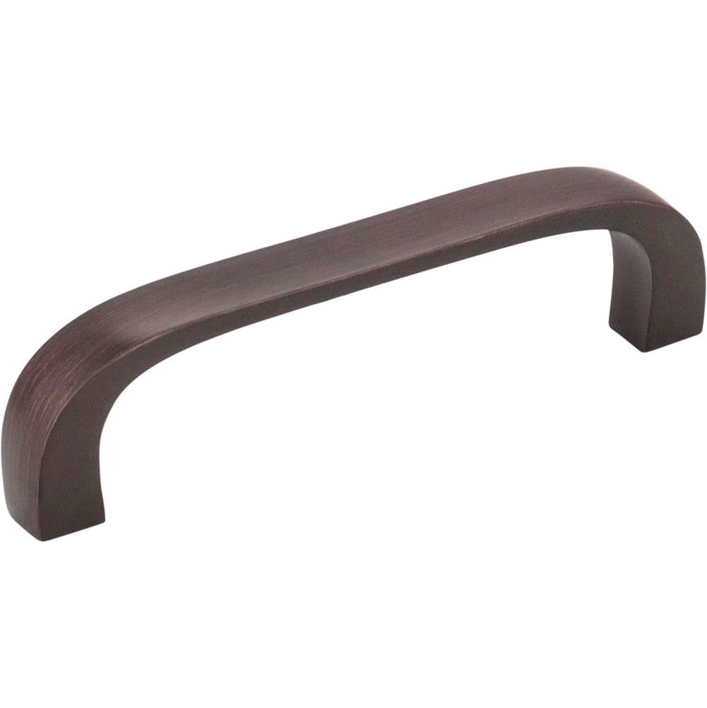 Hardware Resources - 3'' Center-to-Center Brushed Oil Rubbed Bronze Square Slade Cabinet Pull - Brushed Oil Rubbed Bronze