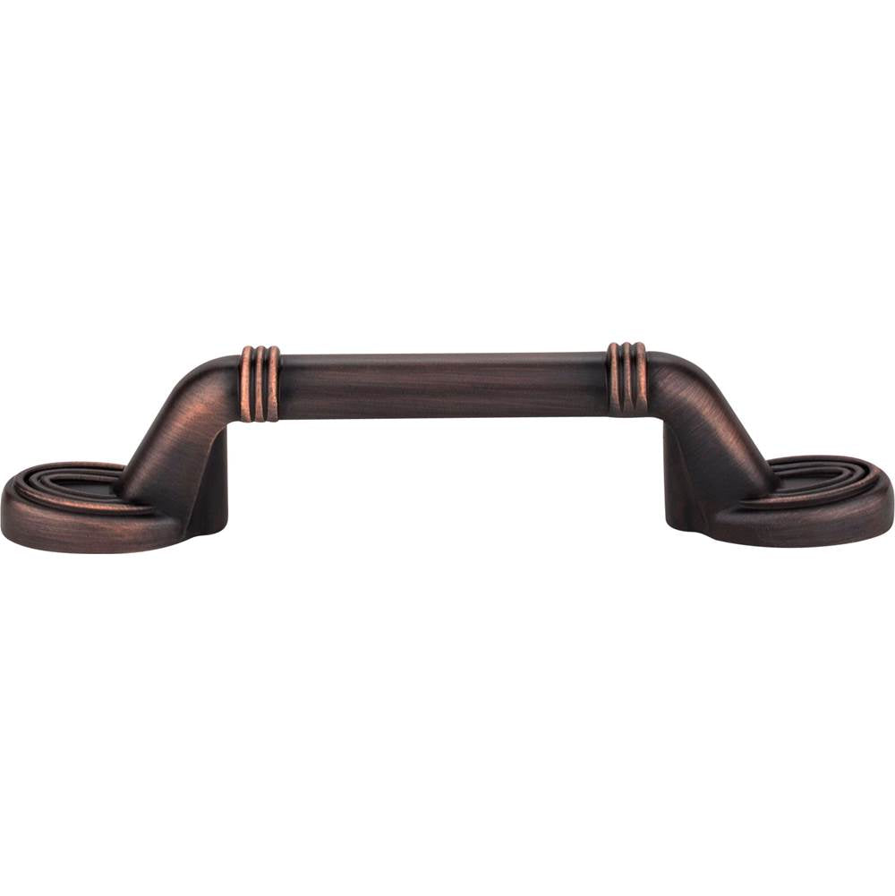 3'' Center-to-Center Brushed Oil Rubbed Bronze Ringed Detail Vienna Cabinet Pull