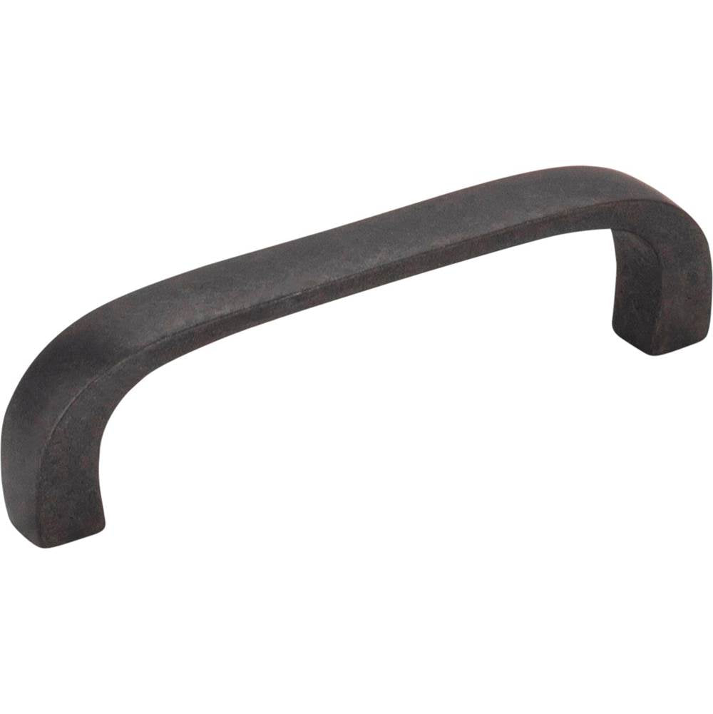 Hardware Resources - 3'' Center-to-Center Gun Metal Square Slade Cabinet Pull - Gun Metal