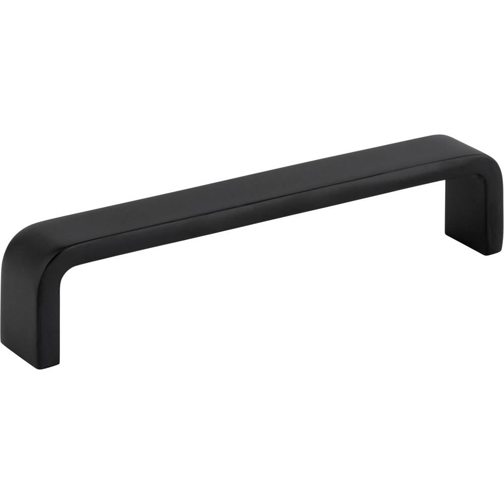 Hardware Resources - 128 mm Center-to-Center Matte Black Square Asher Cabinet Pull - Matte Black