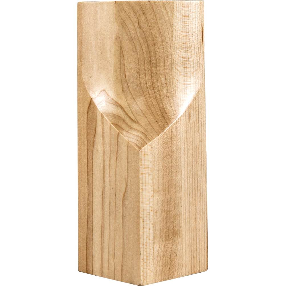 Hardware Resources - 2-13/16'' W x 1-7/8'' D x 5-15/16'' H Alder Corner Cove Transition Block - Unfinished