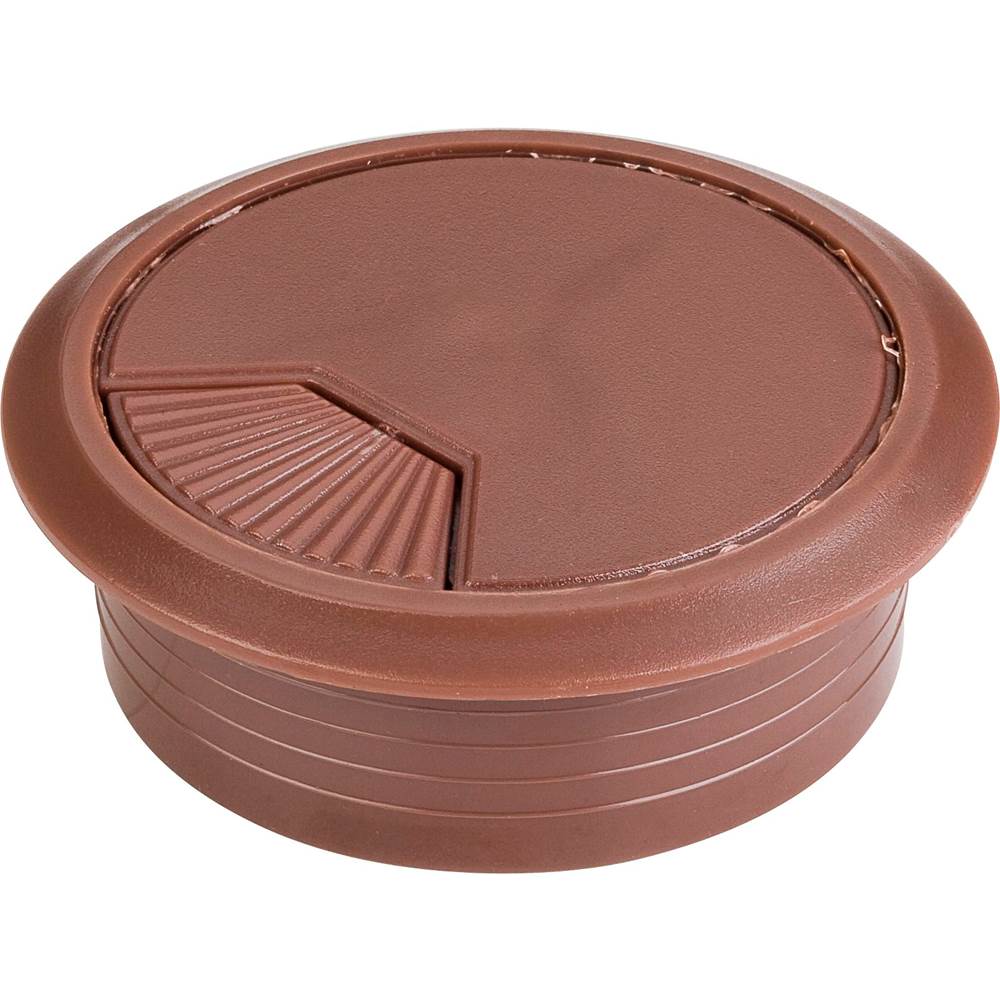 Hardware Resources - Brown 3 Piece Spring Grommet for 60 mm Diameter Hole - Brown