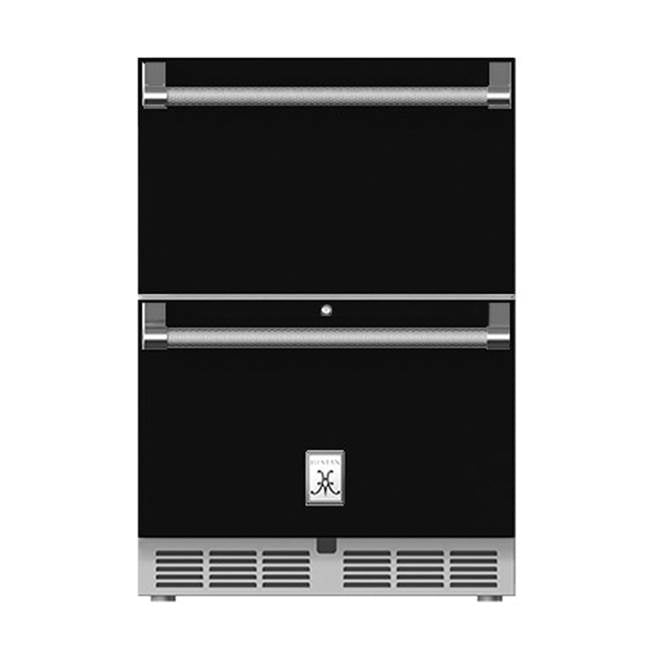 Hestan - 24'' Refrigerator Drawers, with Lock - Stealth Black