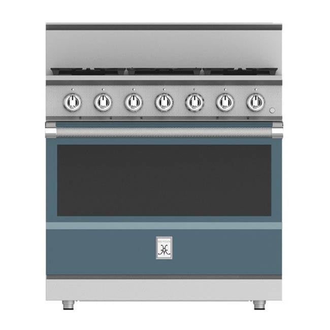 Hestan - Range, 5 Burner, Gas, Manual Clean,36'' - Pacific Fog Graphite Gray
