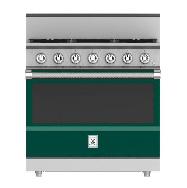 Hestan - Range, 5 Burner, Gas, Manual Clean,36'' - Grove Green