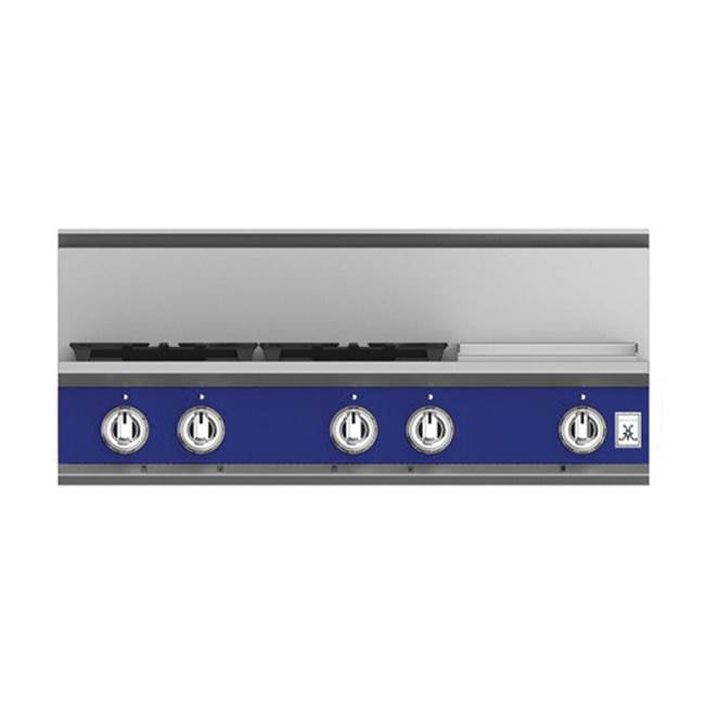 Hestan - Rangetop, 4 Burner with Griddle, 36'' - Prince Blue