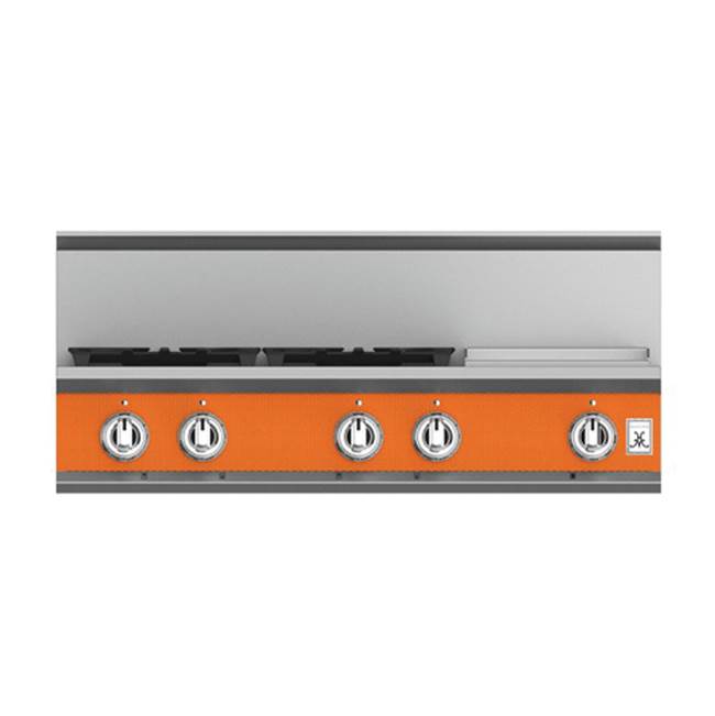 Hestan - Rangetop, 4 Burner with Griddle, 36'' - Citra Orange