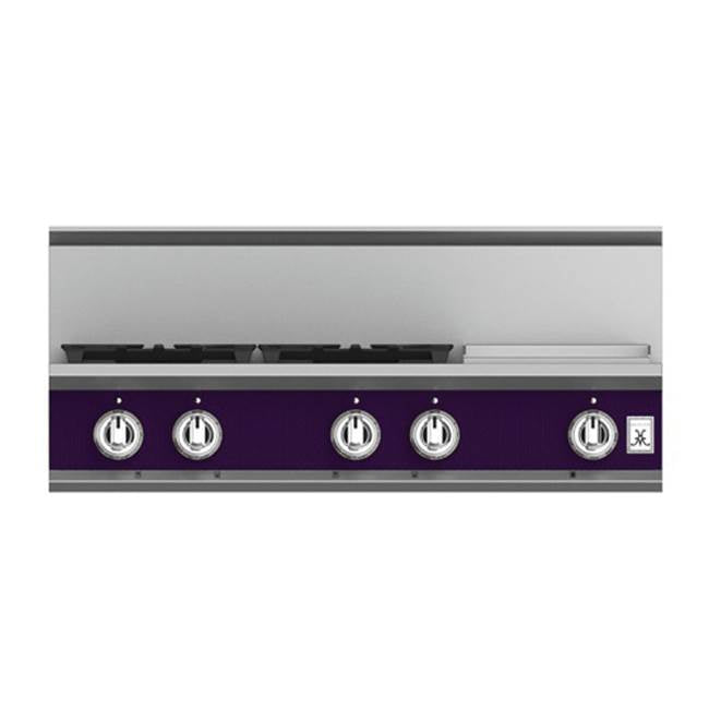 Hestan - Rangetop, 4 Burner with Griddle, 36'' - Lush Purple